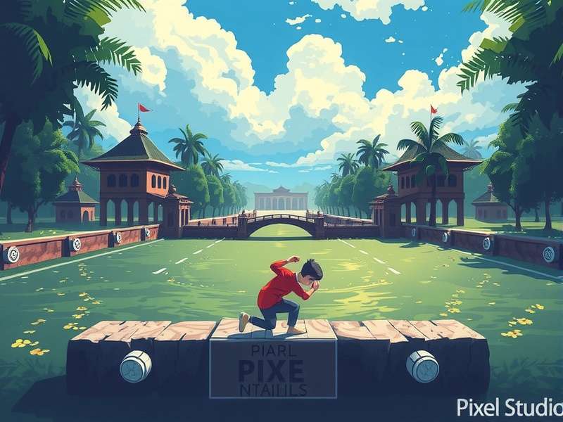 VR adventure game scene